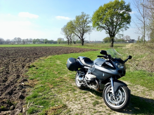 My R1100S in an agricultural setting